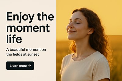 Backlit Portrait of a Happy Woman Enjoying Sunset Serenity