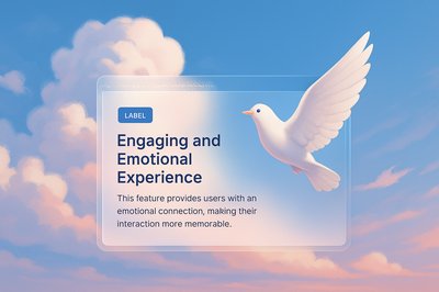 White Bird in Flight Against a Serene Sky
