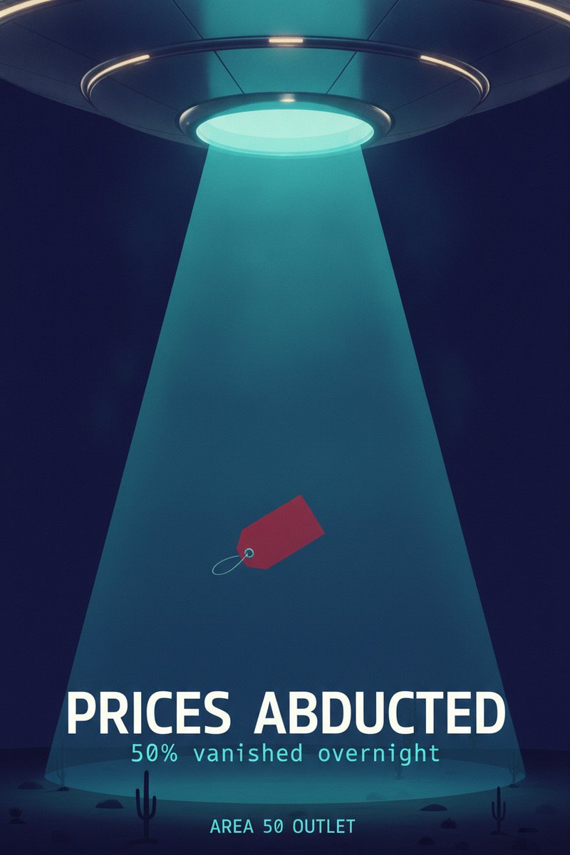 Prices abducted sale banner