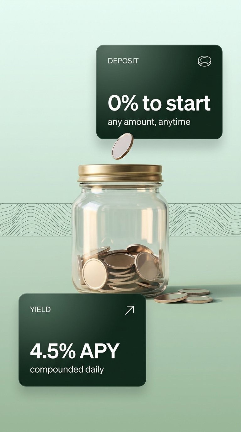 minimalist deposit banner