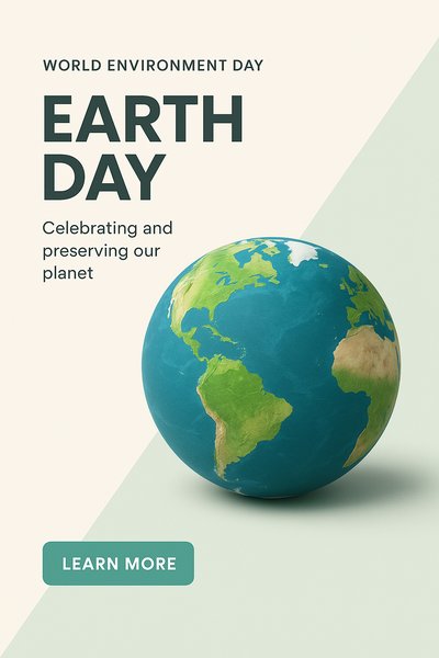 Dynamic Earth Day Design for World Environment Day