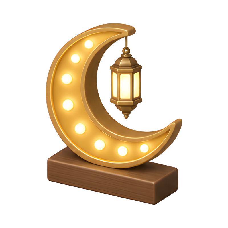 Ramadan crescent lightbox display