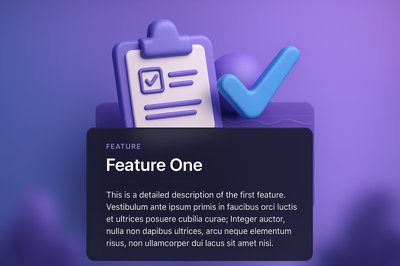 3D Web Page Design Featuring Dynamic Content Blocks
