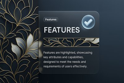 Elegant Black and Gold Floral Pattern Background for Web Design