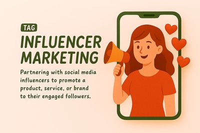 Illustrative Graphic for Influencer Marketing Concept