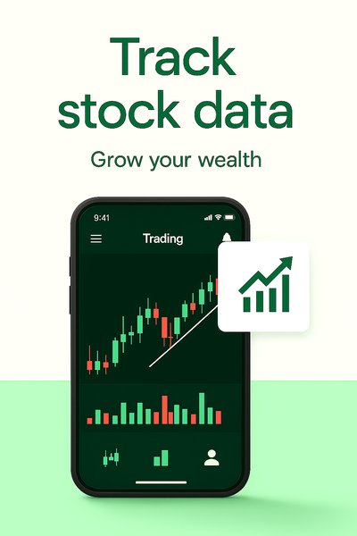 Mobile App Interface Displaying Stock Data Analytics