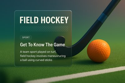 Field Hockey Design with Modern 3D Elements