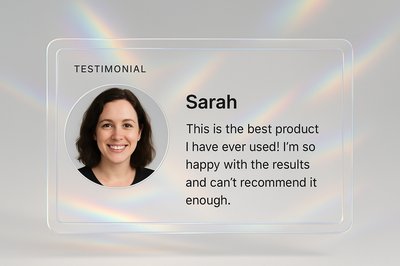 3D Illustration of Testimonials with Holographic Effects