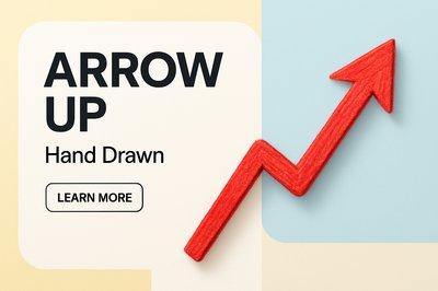 Dynamic Corporate Growth Arrow Graphic with Typography