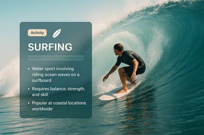 Bright Surfing Design with Informative Overlay