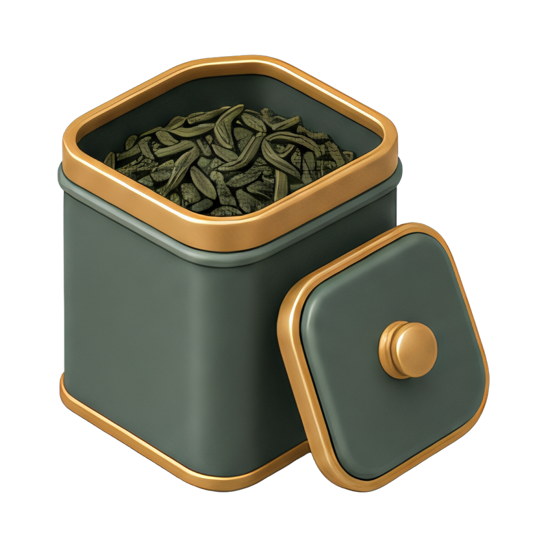 Stylish loose leaf tea caddy
