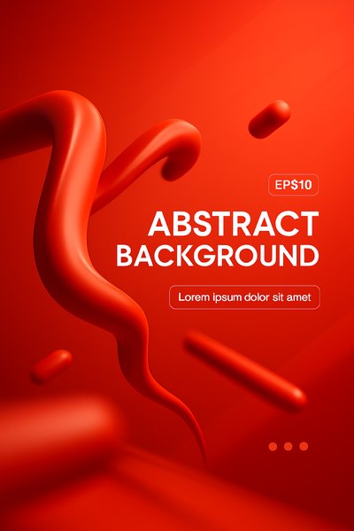 Vibrant Abstract Background with Fluid Shapes