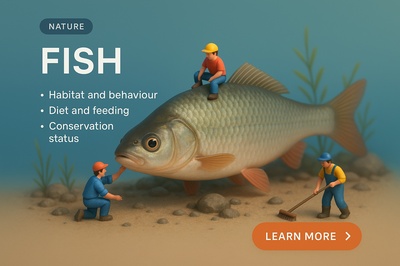 Detailed 3D Scene of Fish with Miniature Characters