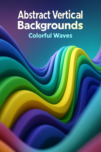 Dynamic Colorful Waves in Abstract Vertical Backgrounds