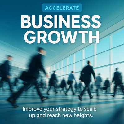 Dynamic Business Growth Concept with Professionals in Motion
