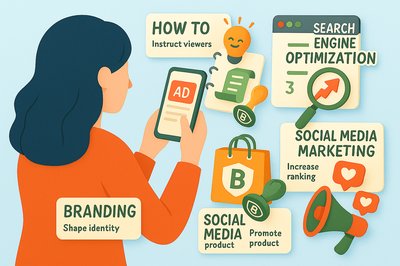 Informative Graphic on Digital Marketing Strategies