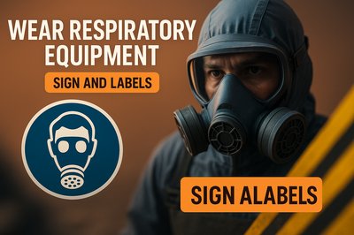 Safety Signage for Respiratory Equipment Awareness