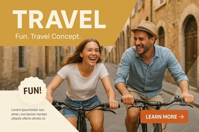 Biking Adventure in the Old City: Travel Fun Concept