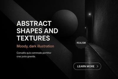 Abstract Geometry: Dark and Moody Shapes and Textures