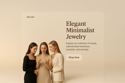 Elegant Minimalist Fashion Scene with Stylish Women Appreciating Jewelry