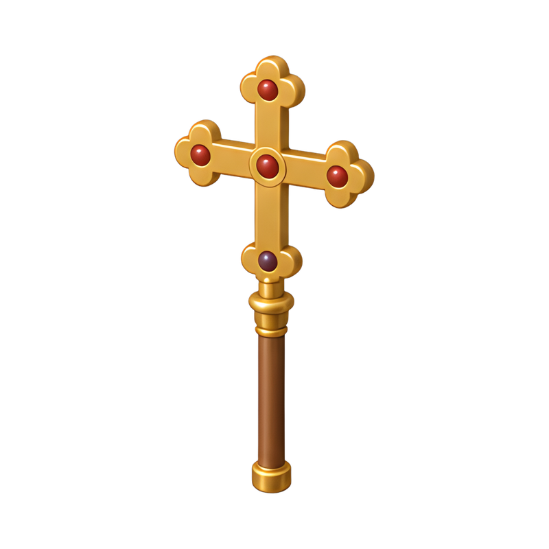 tall processional cross display