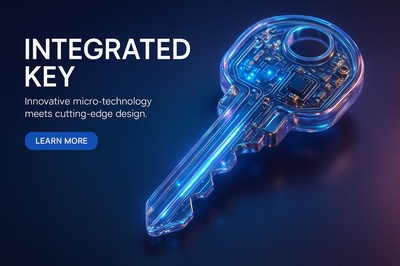 Integrated Key: Hyperrealistic 3D Design with Micro-Technology