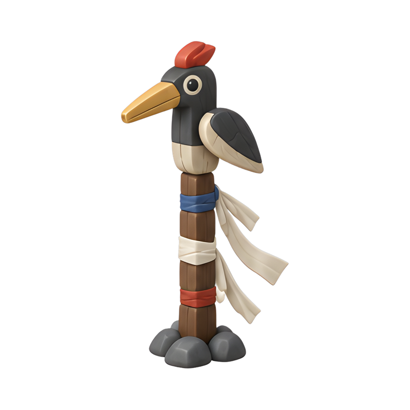 traditional korean sotdae bird pole