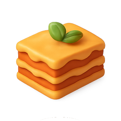 Stylized Dessert Icon with Layered Design