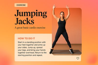 Engaging Landing Page Design for Jumping Jacks Exercise