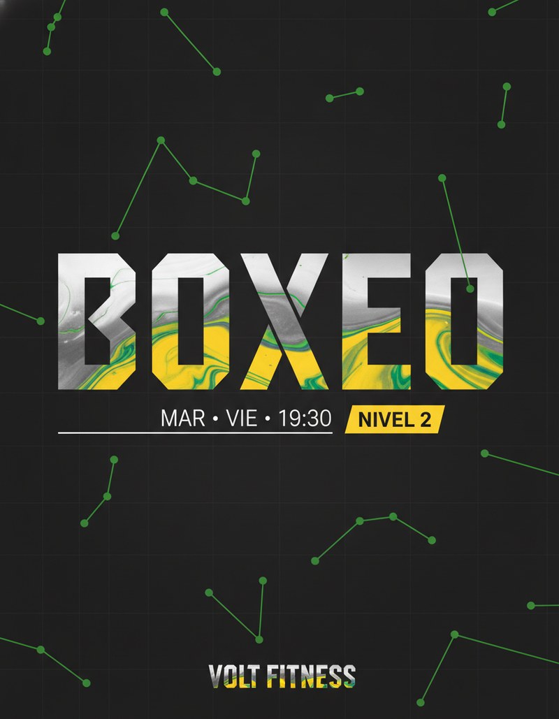 Boxing Class Schedule Poster