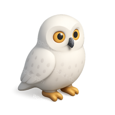 Cute Cartoon Owl Character Illustration