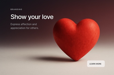 Stylish Heart Illustration for Branding and Affection