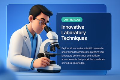 Scientist Researching with Microscope in Modern Laboratory