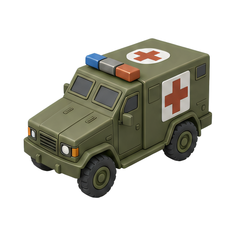 vintage field ambulance vehicle