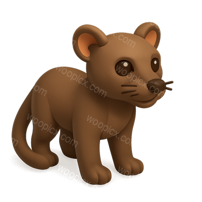 Cute Cartoon Lion Cub Character Design