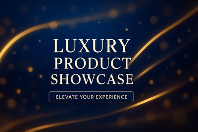 Elegant Promotional Graphic for Luxury Product Showcase