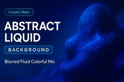 Abstract Liquid Background with Fluid Color Blends