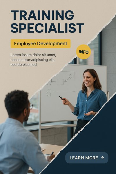 Professional Training Specialist Visual Structure for Employee Development