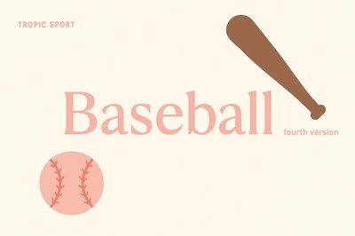 Modern Baseball Design with Unique Colors and Themes