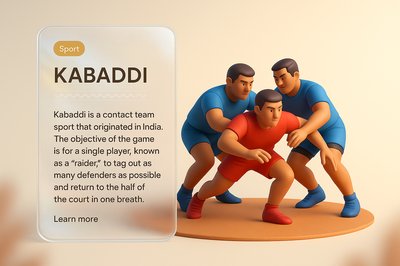 Creative Kabaddi Web Page Design Concept