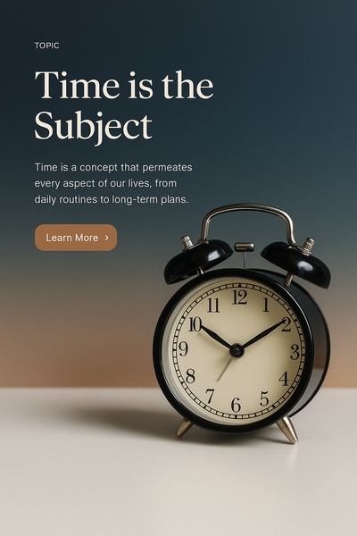 Stylish Representation of Time Concept in Design