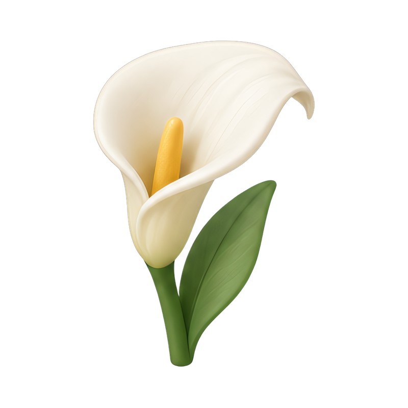 elegant white calla lilies