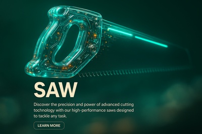 Hyperrealistic Saw with Advanced Cutting Technology