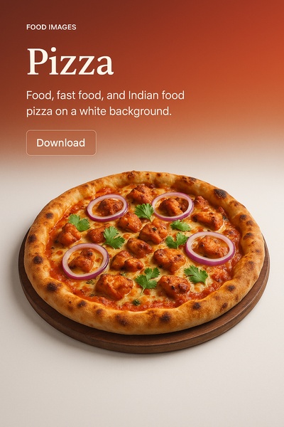 Delicious Pizza on Isolated White Background