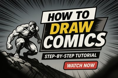 Instructional Comic Drawing Tutorial Graphic