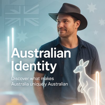 Promotional Graphic Highlighting Australian Identity