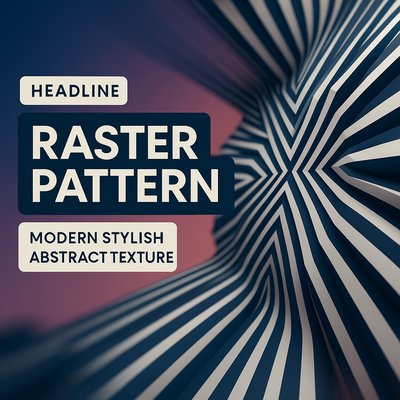 Abstract Raster Pattern Design with Modern Textures
