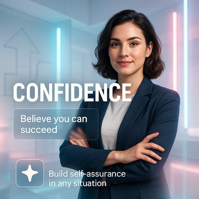 Inspirational Confidence Graphic for Personal Development