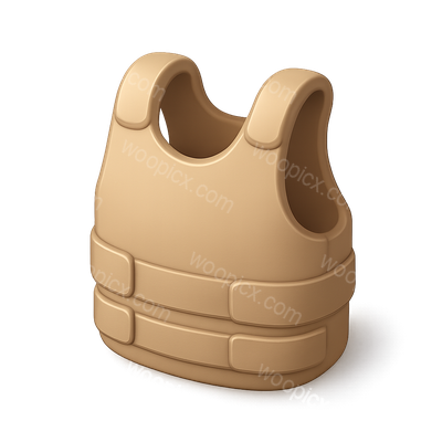 3D Soft Armor Icon with Isometric View