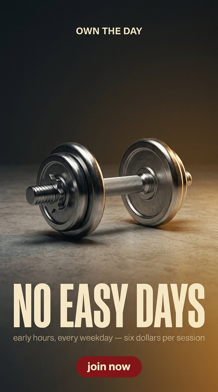 Motivational gym poster design